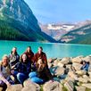 Groepsfoto Lake Louise